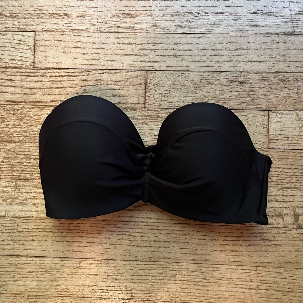 Xhilaration Black Strapless Bikini Top